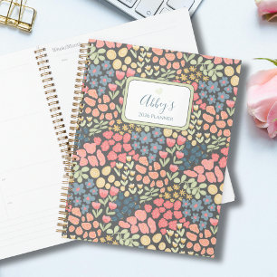 Cottagecore-Blumen-Personalisierter Planer