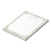 Cottagecore-Blumen-Schreibtisch-Notizblock Notizblock (Rotiert)