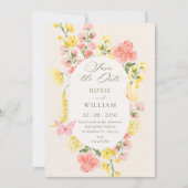 Cottagecore-Blumengarten  Save The Date (Vorderseite)