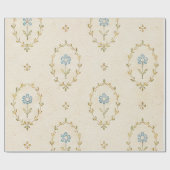 Cottagecore-Blumenmuster Geschenkpapier (Flach)