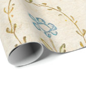 Cottagecore-Blumenmuster Geschenkpapier (Rolleneckpunkt)