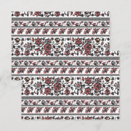 Cottagecore-Botanical-Blumenmuster RSVP Karte