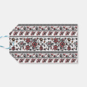 Cottagecore-Botanik-Blumenmuster Geschenkanhänger (Rückseite Horizontal)