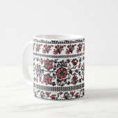 Cottagecore-Botanik-Blumenmuster Kaffeetasse (Vorderseite Links)