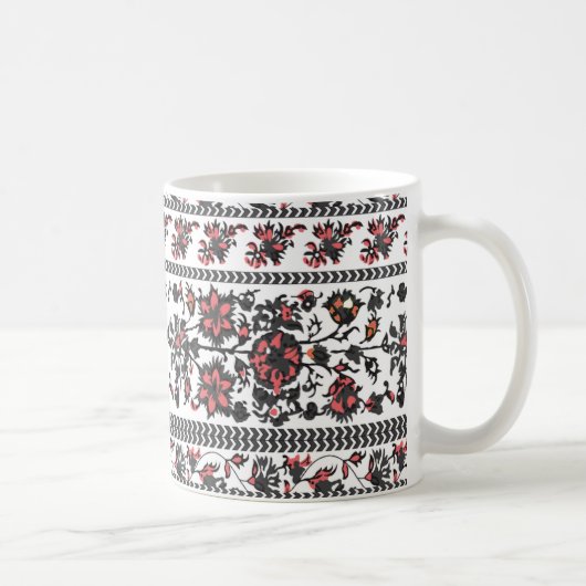 Cottagecore-Botanik-Blumenmuster Kaffeetasse (Rechts)
