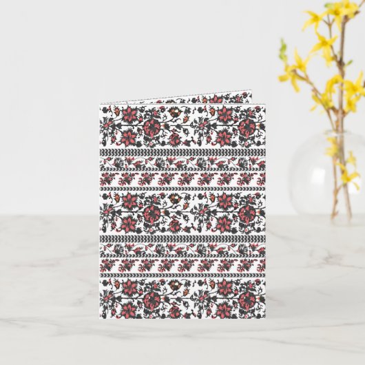 Cottagecore-Botanik-Blumenmuster Karte (Gelbe Blume)