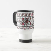 Cottagecore-Botanik-Blumenmuster Reisebecher (Vorderseite Links)