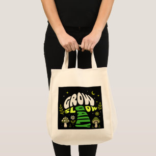 Cottagecore-Botanische-Typografie-Natur-Leinwand-E Tragetasche