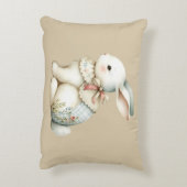 Cottagecore Bunny Charm Dekokissen (Rückseite(Vertikal))
