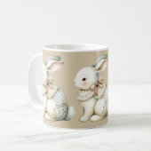 Cottagecore Bunny Charm Kaffeetasse (Vorderseite Links)