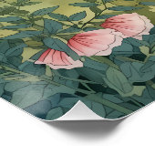 Cottagecore Chapel Path Pastel Landscape Poster (Ecke)