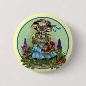 Cottagecore Cowgirl Button (Vorderseite)