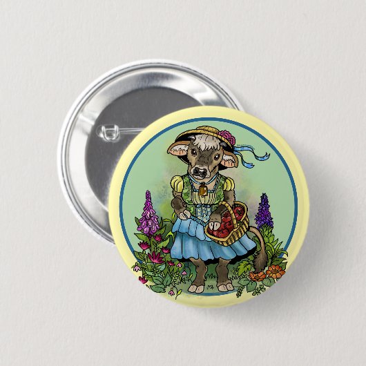 Cottagecore Cowgirl Button (Vorne & Hinten)