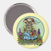 Cottagecore Cowgirl Magnet (Vorderseite/Rückseite)