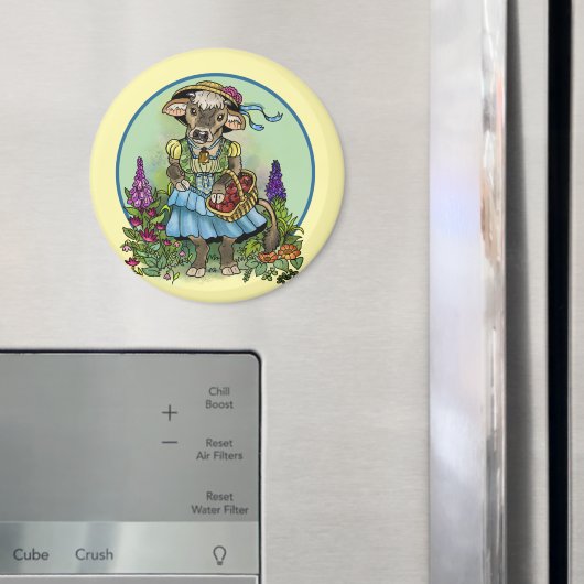 Cottagecore Cowgirl Magnet (In Situ (Kühlschrank))