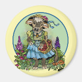 Cottagecore Cowgirl Magnet (Vorne)