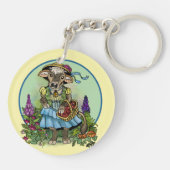 Cottagecore Cowgirl Schlüsselanhänger (Rückseite)