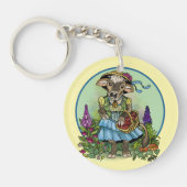 Cottagecore Cowgirl Schlüsselanhänger (Vorderseite)