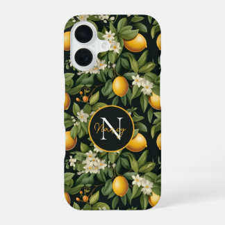 Cottagecore Design Lemon Pattern iPhone Case 16 Hülle