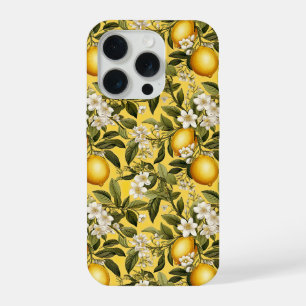Cottagecore-Design-Limonenmuster-iPhone-Hülle iPhone 15 Pro Hülle