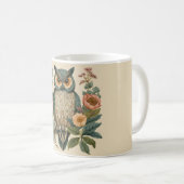 Cottagecore Eule Kaffeetasse (VorderseiteRechts)