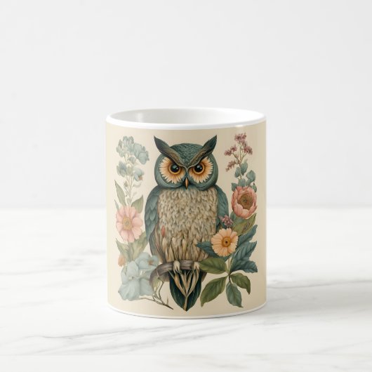 Cottagecore Eule Kaffeetasse (Mittel)