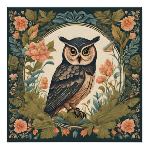 Cottagecore-Eule Poster