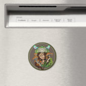 Cottagecore Fairy Frog Magnet (In Situ (Geschirrspüler))