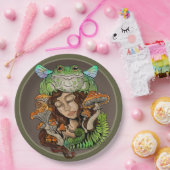 Cottagecore Fairy Frog Pappteller (Party)