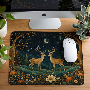 Cottagecore Fantasy-Wald-Ästhetik Mousepad