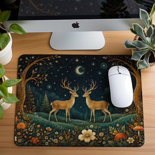 Cottagecore Fantasy-Wald-Ästhetik Mousepad