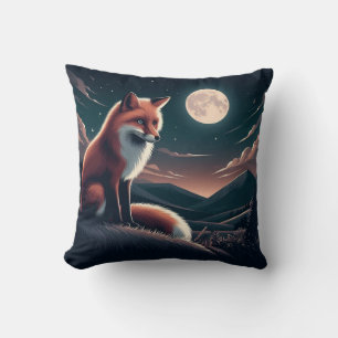 Cottagecore Floral Fox Ästhetische Goth Forest Gir Kissen