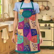 Cottagecore Floral gestickte Patchwork Stickerei