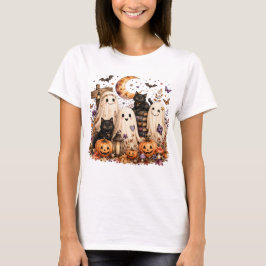 Cottagecore Florale Geister Halloween T-Shirt
