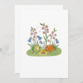 Cottagecore Frog Camping Einladung (Vorne/Hinten)