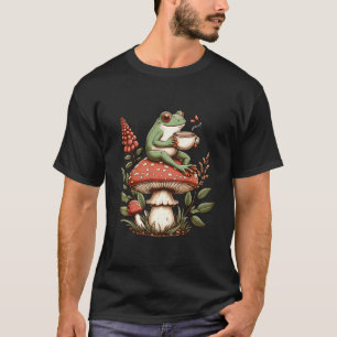 CottageCore Frog Women Cotattecore Ästhetik T-Shirt