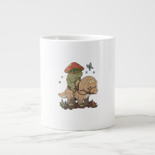 Cottagecore-Frosch Ästhetischer Pilz Süßer Goblinc Jumbo-Tasse