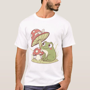 Cottagecore-Frosch mit Pilzhut - Ästhetischer Toa T-Shirt