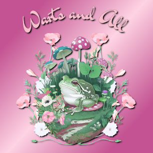 Cottagecore-Frosch-Pilze mit allen Warzen T-Shirt
