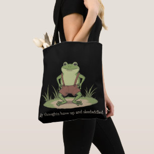 Cottagecore-Frosch Skedaddle Lustig Sarkastisch Tasche