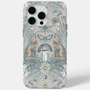 Cottagecore Fuchs Damast Auster Staub Case-Mate iPhone Hülle