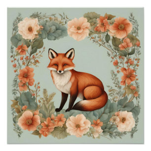 Cottagecore Fuchs Poster