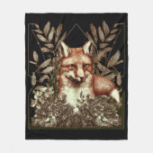 Cottagecore Fuchs Vintage Fleecedecke (Vorderseite)