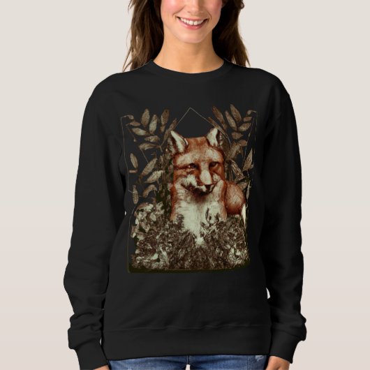 Cottagecore Fuchs Vintage Sweatshirt (Vorderseite)