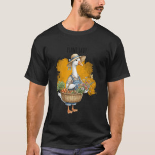 Cottagecore-Gans Damen Pflanzenliebhaberin Gartena T-Shirt