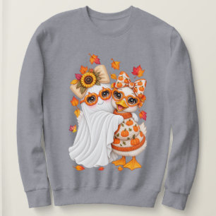 Cottagecore-Gans-Geist-Sonnenblumen-Schleife Herbs Sweatshirt