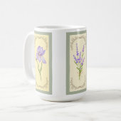 Cottagecore Gelbe Aquarell-Blumen Kaffeetasse (Vorderseite Links)