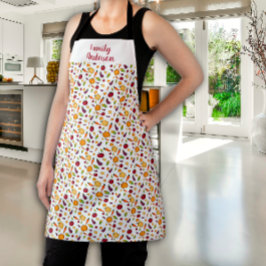 CottageCore Gemüsesame weiß Schürze
