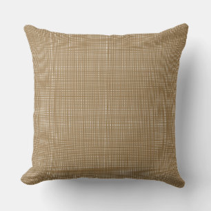 Cottagecore-Gingham-Weihnachten Goldgelb Kissen
