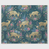 Cottagecore Glücks Steinbock Geschenkpapier (Flach)